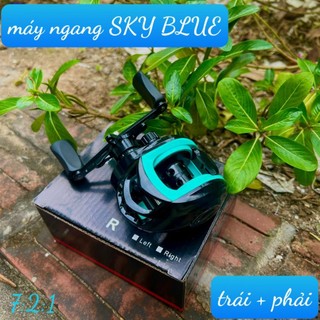 Máy câu cá , máy ngang sky blue