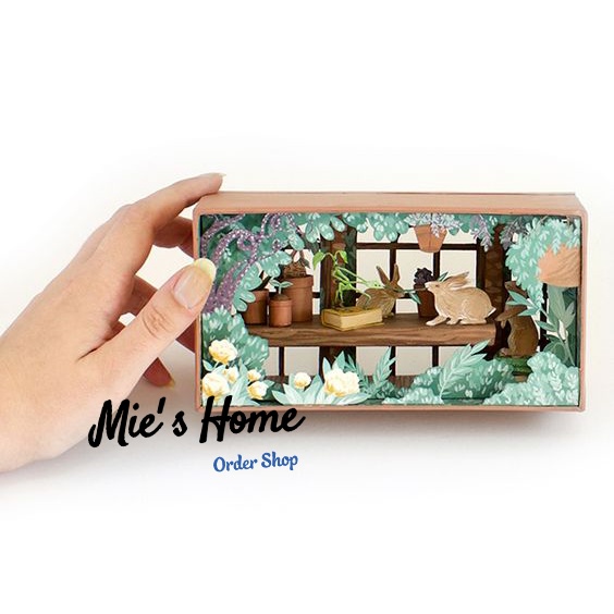 Mô Hình lắp ráp khung ảnh 3D Thủ công trang trí bàn làm việc để bàn Nghệ Thuật -KHU VƯỜN BÍ MẬT - Mie Handmade Shop