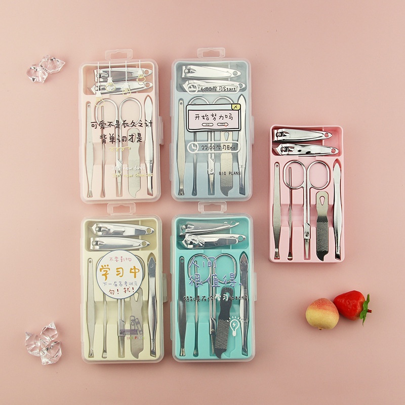 Bộ bấm móng tay đa năng, bộ cắt móng tay 7 món nhíp nhổ lông ngoáy tai làm nail tại nhà