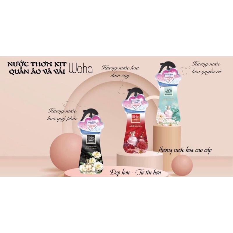 Xịt thơm quần áo Waha siêu thơm