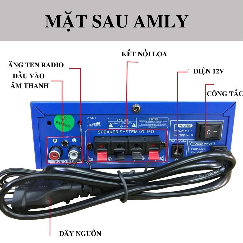 Amply Sunbuck mini BLJ- 253B 12V, amply dùng cho xe hơi, gia đình, amply bluetooth đa chức năng