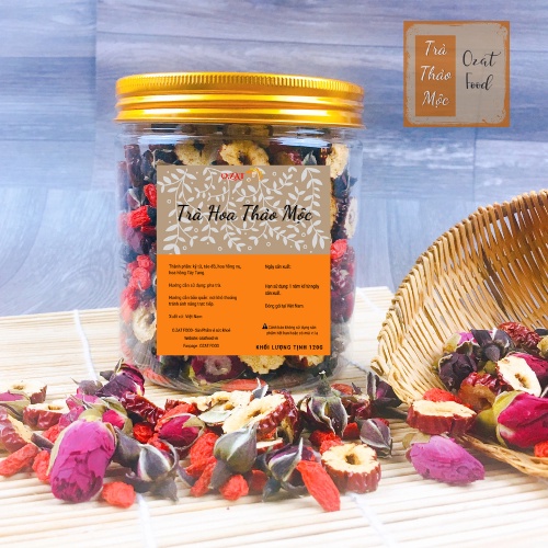 Trà hoa thảo mộc mix nhiều vị 100G - 120G OZAT FOOD tự chọn vị theo phân loại tốt cho sức khỏe