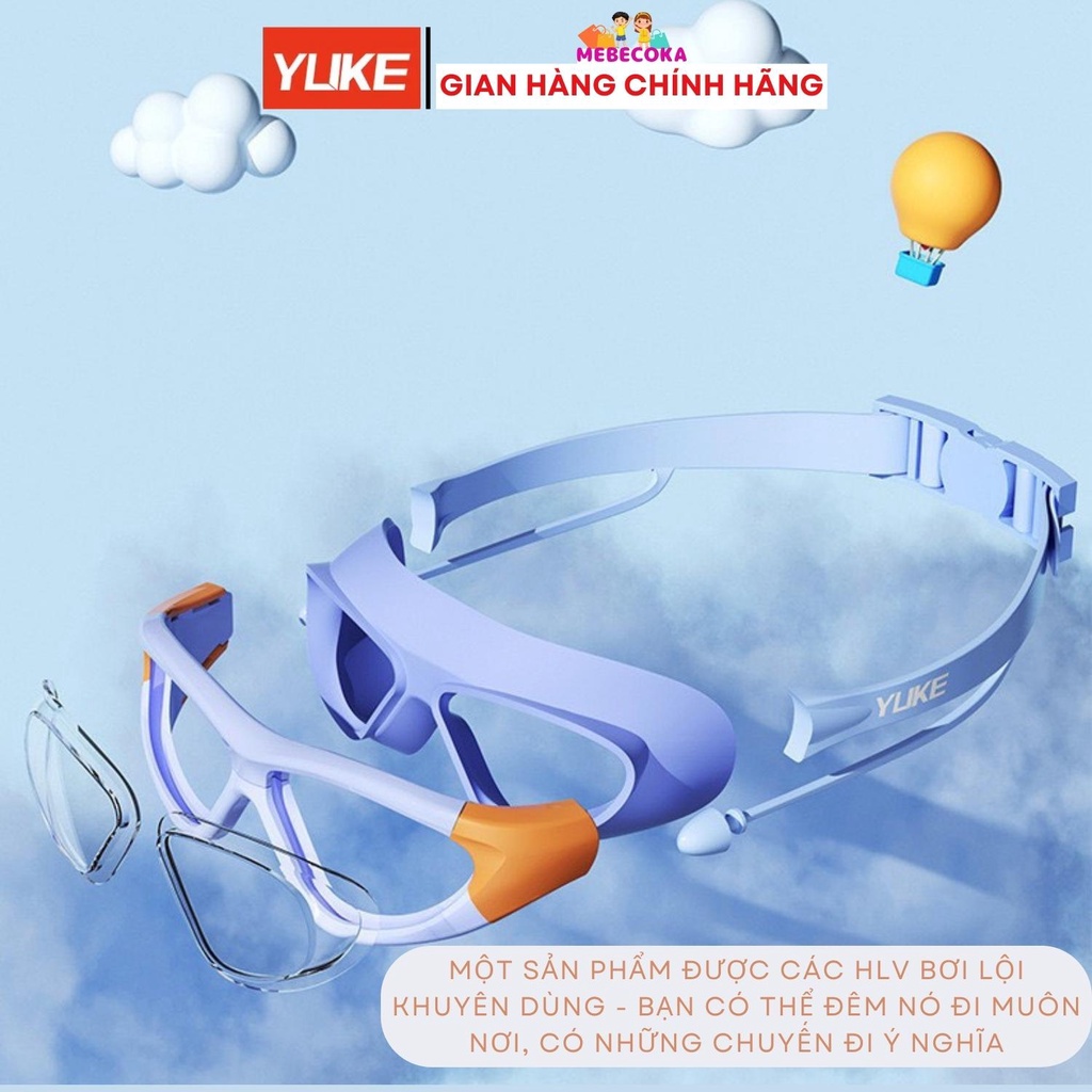 Kính bơi trẻ em cao cấp chống lóa, chống tia UV cho bé trai bé gái từ 3 đến 15 tuổi siêu dễ thương