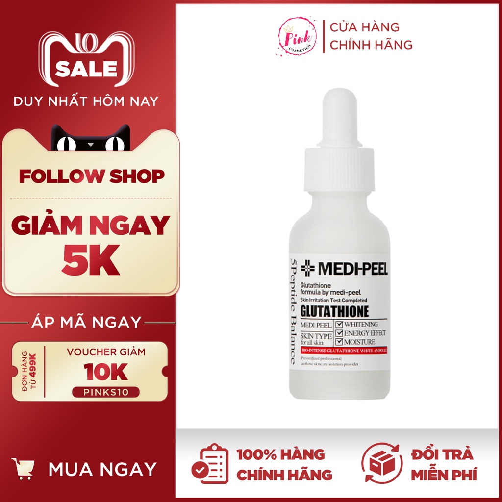 Tinh Chất Dưỡng Trắng Medi Peel Glutathione 600 White Ampoule Serum