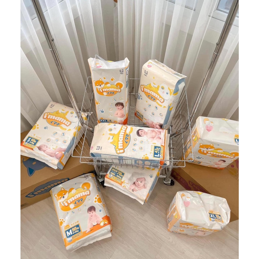 TÃ BỈM I'MAMA NỘI ĐỊA NHẬT DÁN QUẦN ĐỦ SIZE NB78/S68/M52/L42/M58/L52/XL50/XXL36