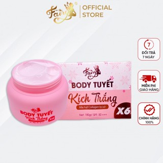 Kem Body Tuyết Dưỡng Trắng Da Fairy 180g Mùi Thơm Nước Hoa