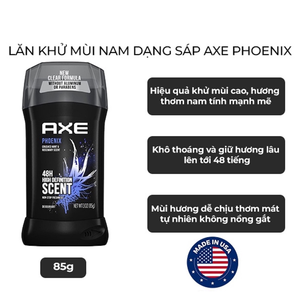 Lăn Khử Mùi Nam Dạng Sáp AXE