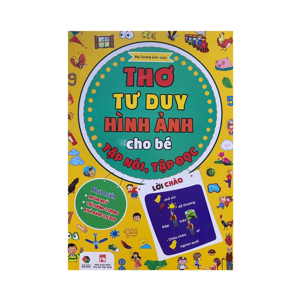 Sách - Thơ Tư Duy Hình ảnh cho bé tập nói tập đọc