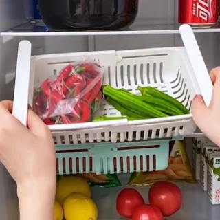 Khay cài tủ lạnh có thể gấp gọn, rổ cài thông minh tiết kiệm không gian