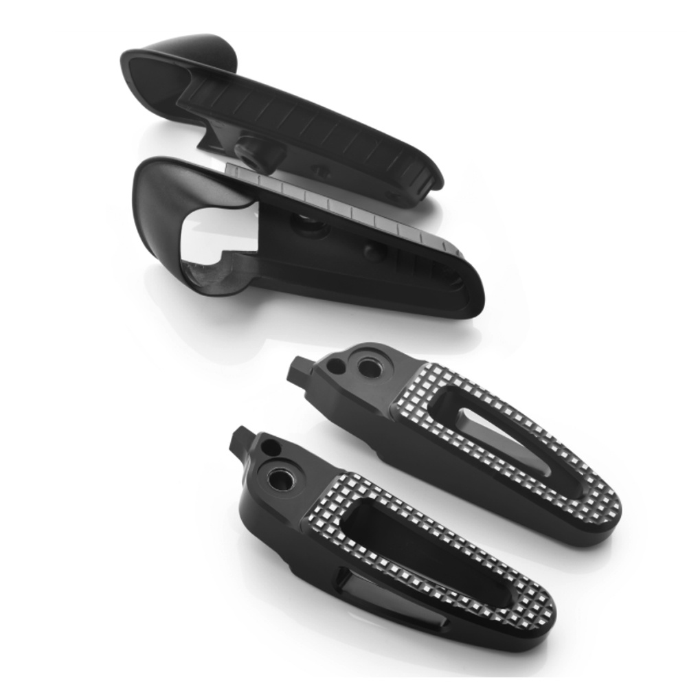 Bàn Đạp Để Chân Bằng Nhôm + ABS Màu Đen Cho Xe Máy Vespa gts 300 gts300 gts300 gts 300 2021 2022