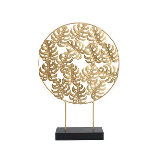 Tượng vòng tròn hình lá dương xỉ phong cách Bắc Âu decor trang trí độc đáo
