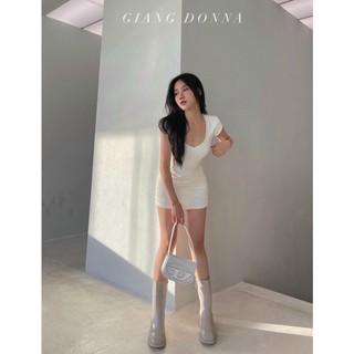 Đầm Thun Body Tay Con Basic Cực Tôn Dáng