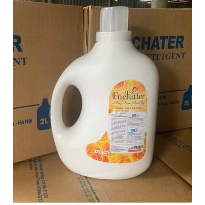 XẢ KHO 1 THÙNG 4 CAN  Nước Giặt Xả Encharter 2L Hương Nước Hoa Siêu Đậm Đặc - Lưu Hương Lâu