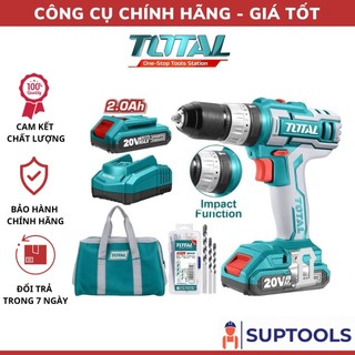 Total máy khoan búa dùng pin lithium 20v tidli2002