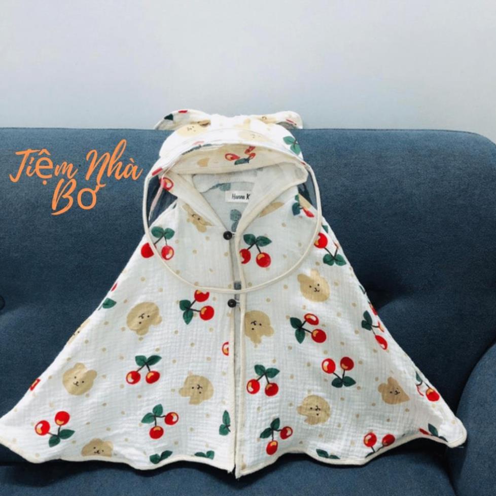 Áo chống nắng 4 lớp cho bé, áo choàng chống nắng trẻ em kèm kính chống giọt bắn cao cấp TNB