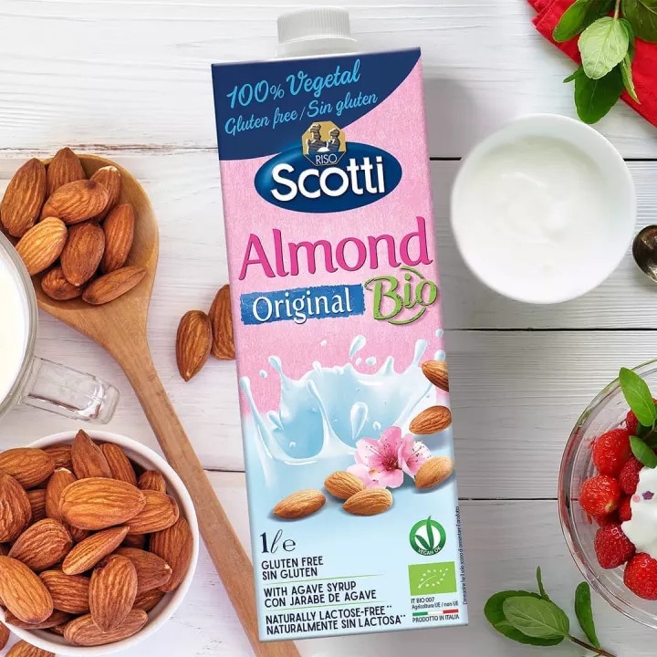 Sữa Hạt Hạnh Nhân Hữu Cơ Riso Scotti - ORGANIC Original Almond Drink - 1L