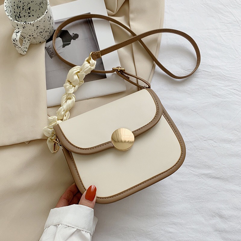 Túi đeo chéo nữ khóa tròn vàng dáng siêu xinh thời trang công sở đi làm đi chơi TX37 | BigBuy360 - bigbuy360.vn