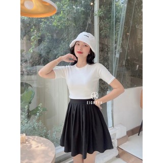 Áo Thun Croptop Tay Ngắn Trơn EIGHTYK