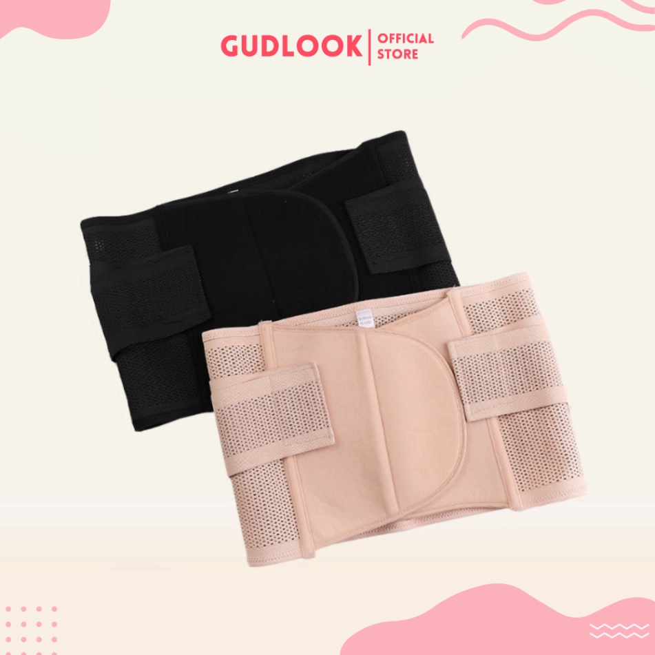Đai Nịt Bụng Chống Cuộn Sau Sinh GUDLOOK, Gen Dán Có Lổ Thông Hơi