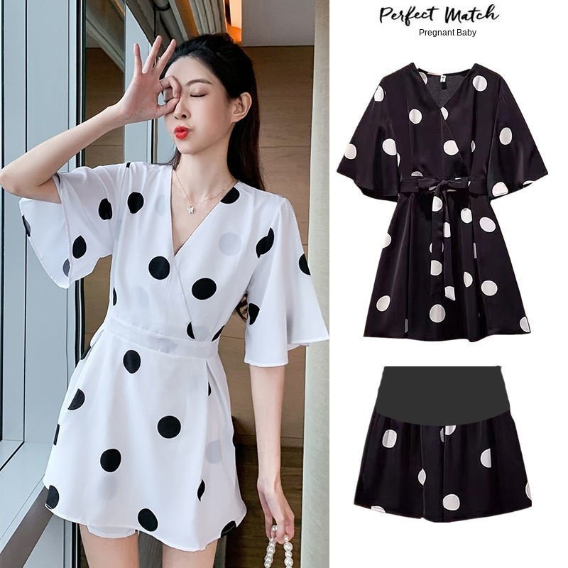 Váy Liền Cho Con Bú Phù Hợp Với Đi Chơi Thời Trang Hai Mảnh Quần Áo Sành Điệu Cho Con Bú Quần Áo Thon Gọn Trong Thời Kỳ