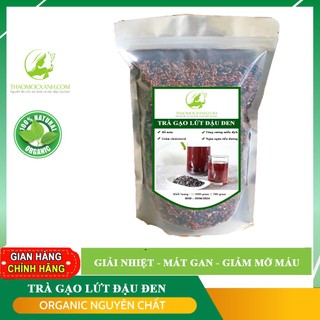 Trà gạo lứt đậu đen Thảo Mộc Xanh - Tăng cường sức khỏe và đề kháng" GÓI 500 GRAM
