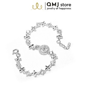 Lắc tay QMJ Gọi tên em khắc chữ bạc 925 cao cấp - Q059
