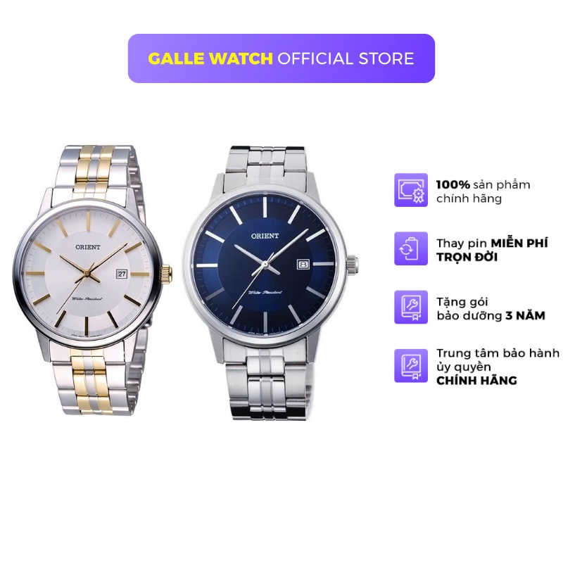 Đồng hồ nam Orient Watch Classic FUNG800 máy điện tử mặt kính sapphire chống xước dây thép đeo tay cao cấp chính hãng