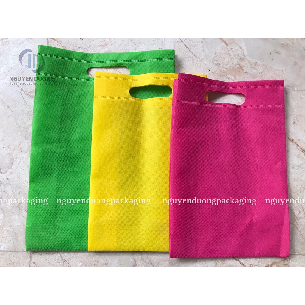 1KG TÚI VẢI KHÔNG DỆT PHẲNG/GẤP HÔNG