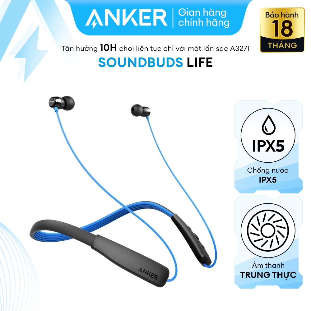 Tai nghe bluetooth ANKER SoundBuds Lite ( Rise ) - A3271