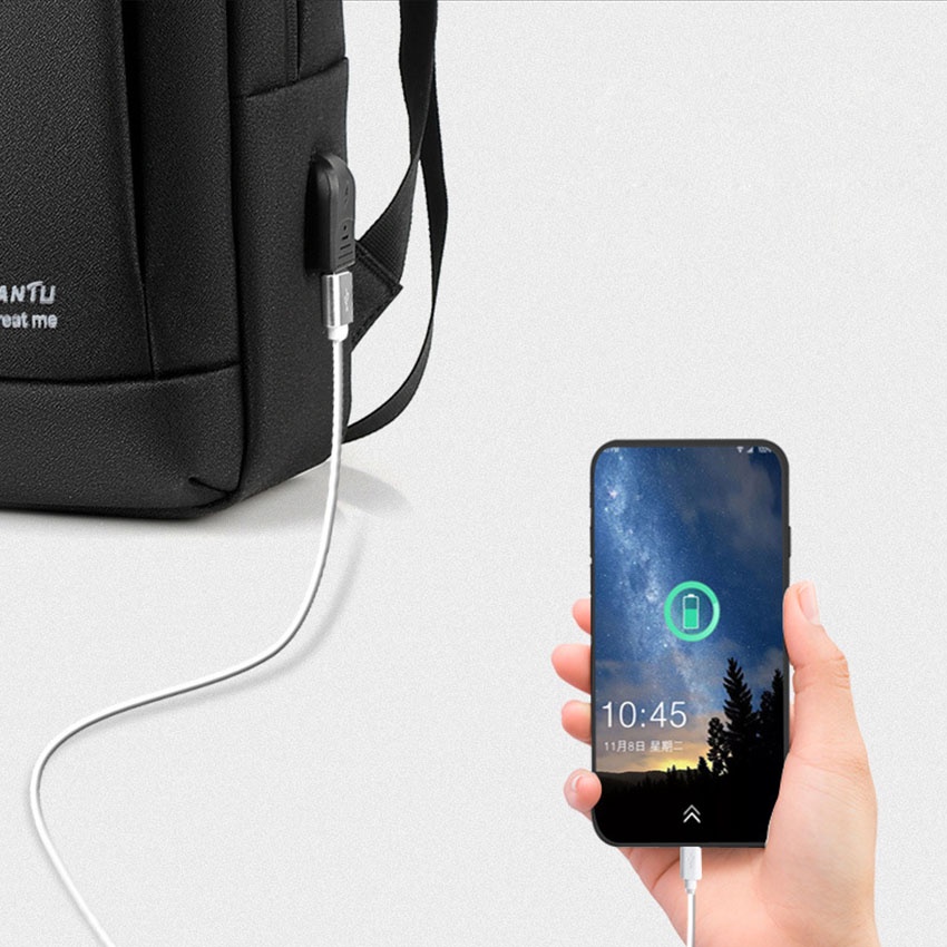 Balo laptop 15.6 inch B1072 NASI Store hàng cao cấp có cổng sạc tặng kèm dây sạc ba lô đựng laptop nam nữ thời trang