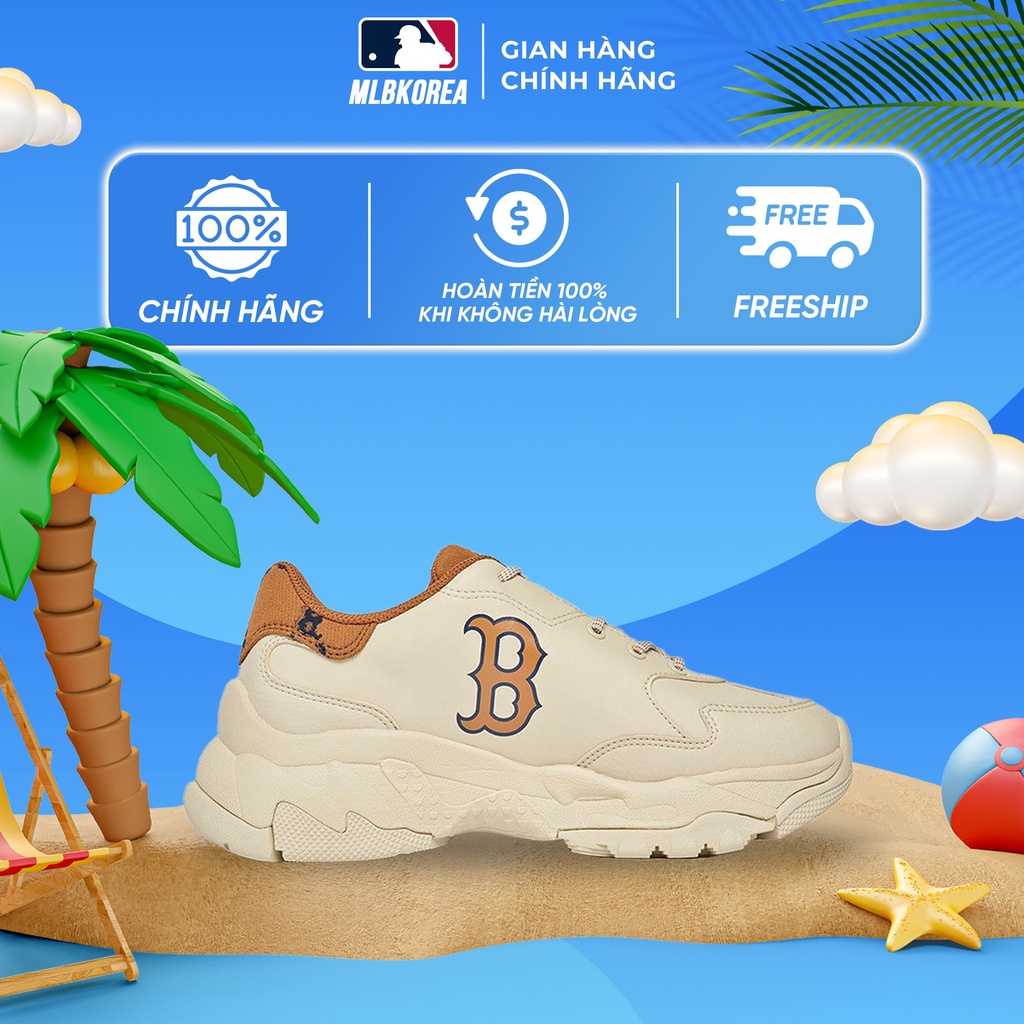 Giày MLB Bigball Chunky Monogram B Gót Nhung Chính Hãng (CNN)