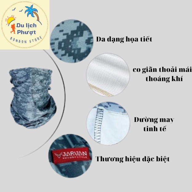 Khăn ống khẩu trang đa năng hoạ tiết đi phượt, đi xe máy