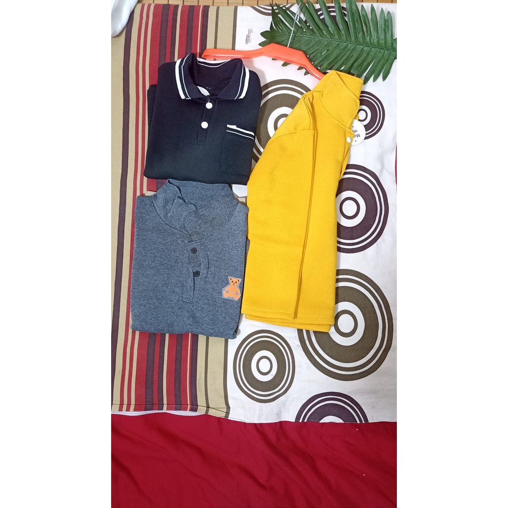 Áo polo tay dài , mẫu polo phong cách thời trang dành cho bé  từ 13- 40kg