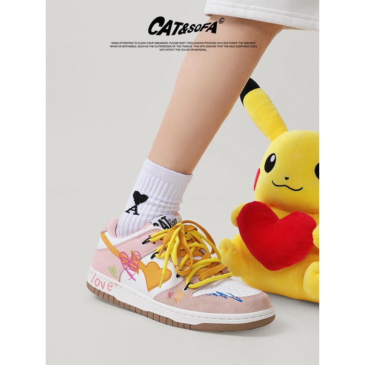 Giày Cat Sofa Chính Hãng 🔴SIMPLE SNEAKER🔴 Giày Sneaker Cat&Sofa Flower Phong Cách Đường Phố AC254