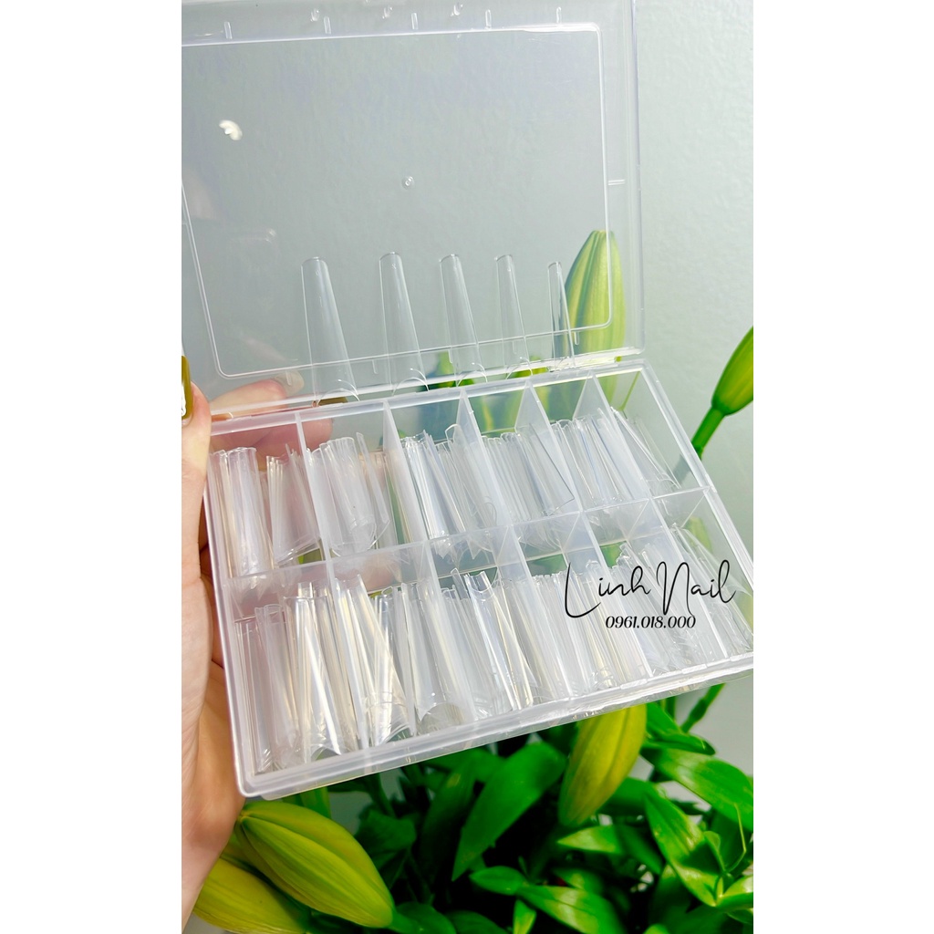 Móng nối típ form dài, móng giả nail hộp 500 móng