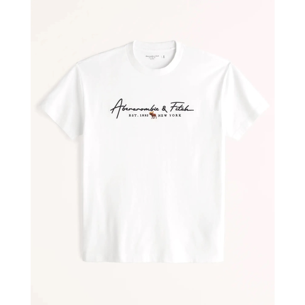 Áo thun Abercrombie White Est 1892