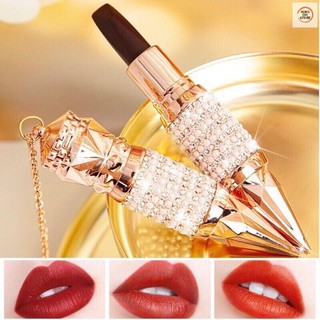 Son thỏi lì kim cương 3 in 1 sang chảnh hot trend - 3 màu 1 cây son
