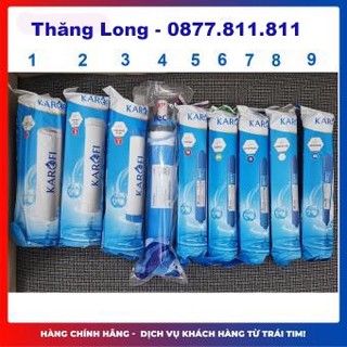 Lõi lọc số 1-2-3-4-5-6-7 Karofi - Lõi 123, Màng RO, T33-GAC, MINERAL, FAR INFRARED