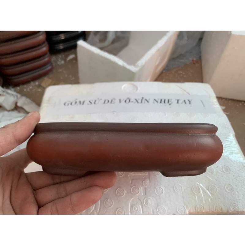 Chậu gốm mini bonsai gốm đất nung bát tràng