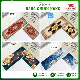 Bộ 2 thảm bếp 3D LOẠI 1 chống trơn trượt thảm chùi chân