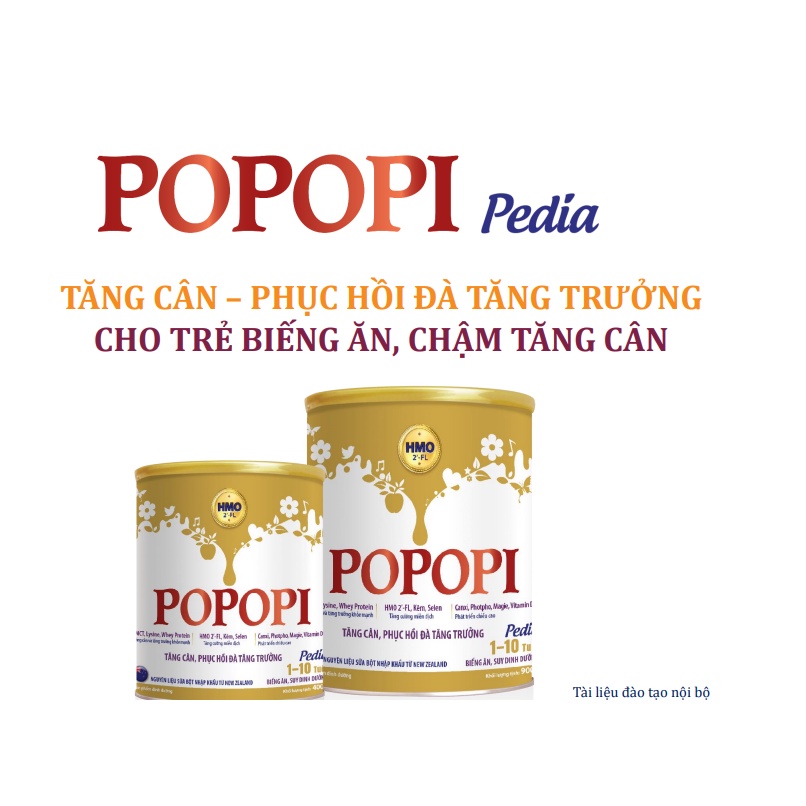 Sữa Popopi Pedia 400g cho bé từ 1-10 tuổi
