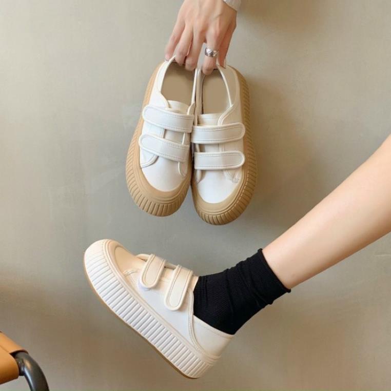 Giày thể thao quai dán chất da Hottren