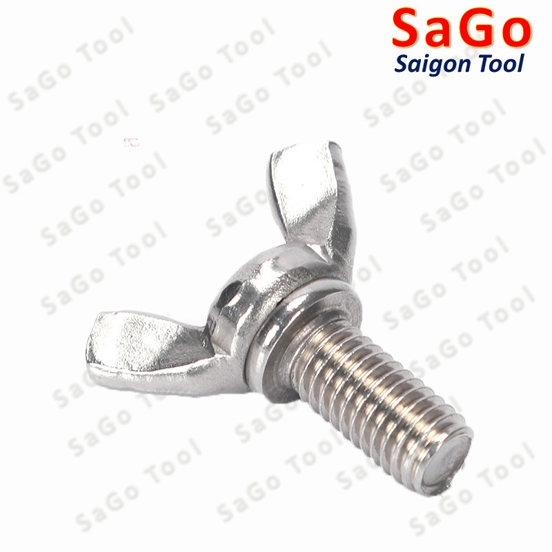 Bulong tai hồng inox 304 M3 M4 M5 M6 M8 Bu lông cánh chuồn
