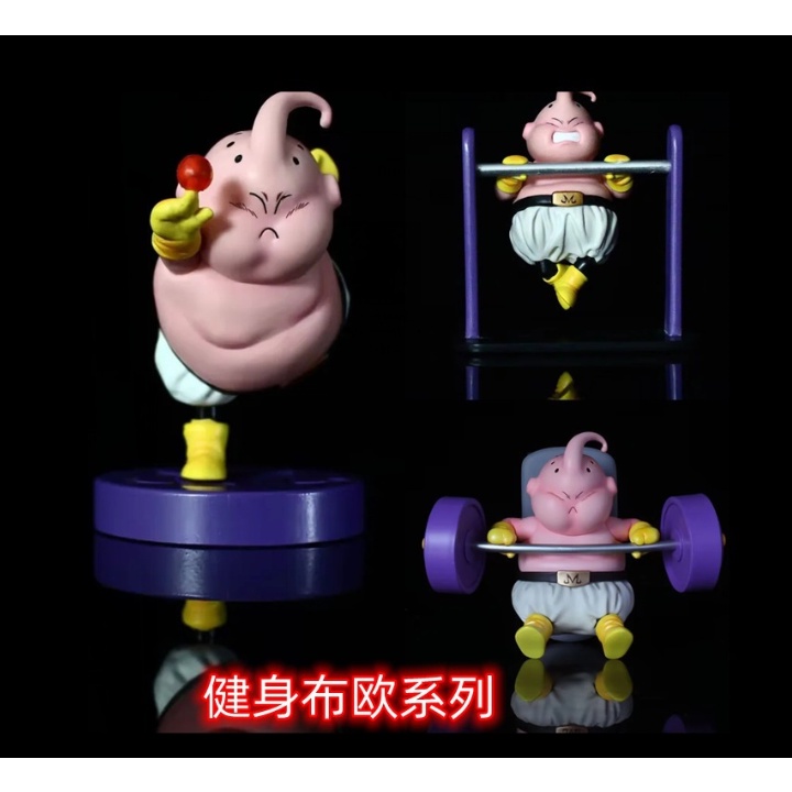 5 mô hình bé majin bu mini tập gym - full 5 box