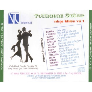Đĩa cd 256 -vo thuong guiar nhac khieu vu 1 vol 22 chất lượng cao