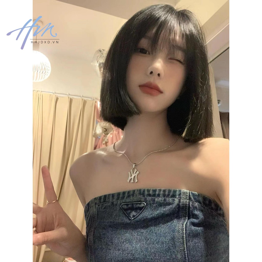 Áo Ống Denim Mùa Hè 2022 Dáng Ôm Ngắn Hở Rốn Dễ Phối Đồ Phong Cách Mới Cho Nữ