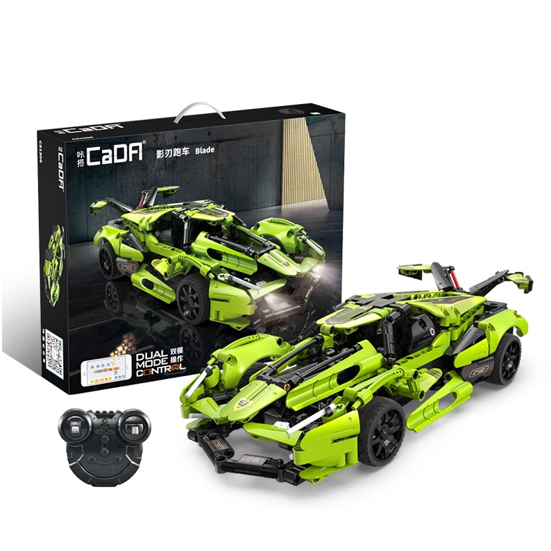 Đồ Chơi Lắp Ráp Lego Mô Hình Điều Khiển Từ Xa RC Technic Siêu Xe Lamborghini V12 Blade Model C51306 Với 400+ Mảnh Ghép