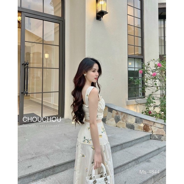 Sét váy thêu hoa zara