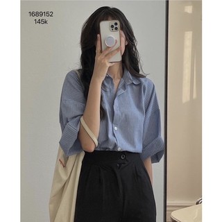 [XẢ KHO] Sơ Mi Kẻ Chất Thô Đũi 1689152