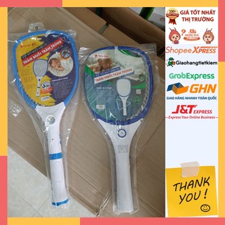 Vợt muỗi rạng đông - vợt bắt muỗi kết hợp đèn pin tháo rời, dễ cắm sạc - hàng chính hãng - bảo hành 12 tháng